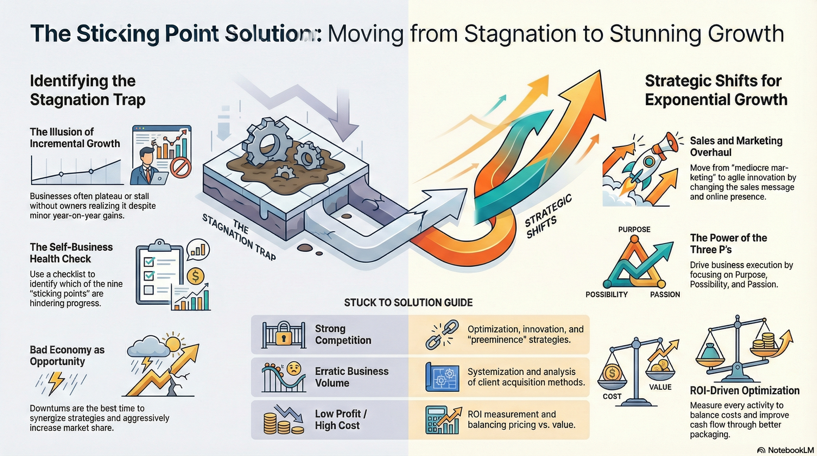 The Sticking Point Solution:  Moving Your Business from Stagnation to Stunning Growth in Tough Economic Times